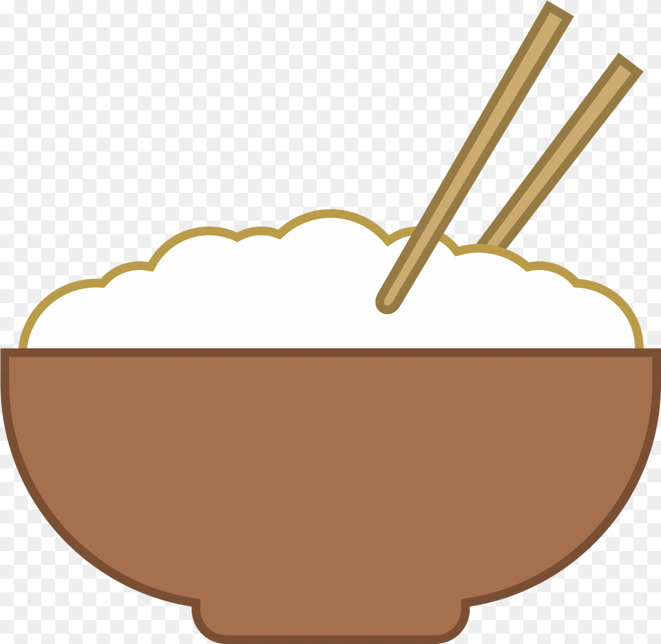 It S A Logo Of Rice Bowl Reduced To An Of A Vector Rice Pot, Soup Bowl, Food, Chopsticks Free Png