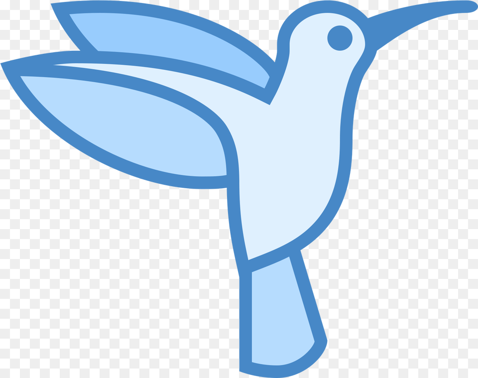 It S A Outline Of A Humming Bird As It Is Flying With Hummingbird, Animal, Jay Free Png Download