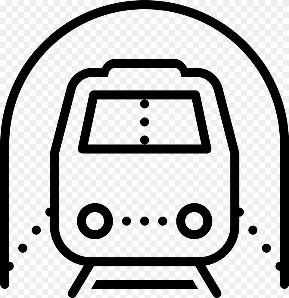 It S An Icon For A Subway Train Clipart Icon Subway, Gray Png