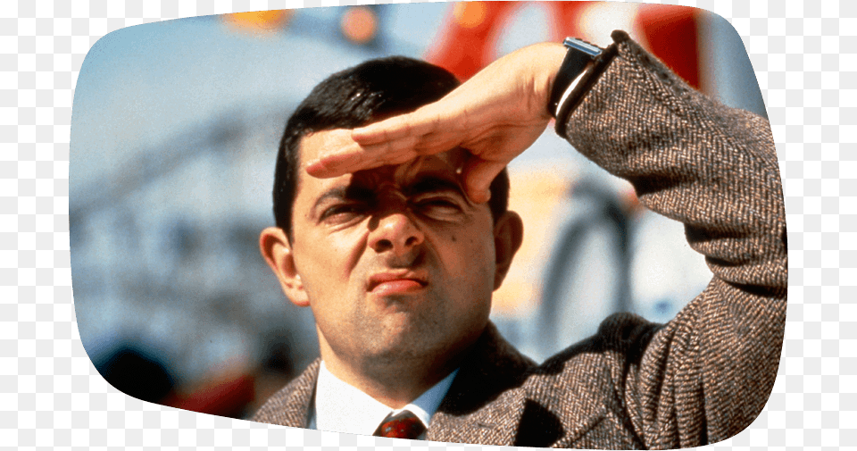 It S Bean 10 Years 1 Mr Bean Salute, Person, Body Part, Finger, Hand Free Png Download