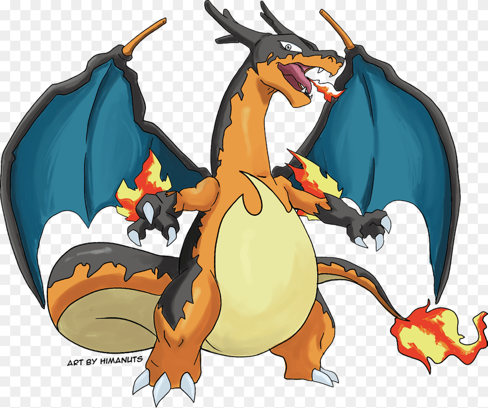 It S Mega By Himanuts Mega Evolution Charizard Z, Dragon Png Image