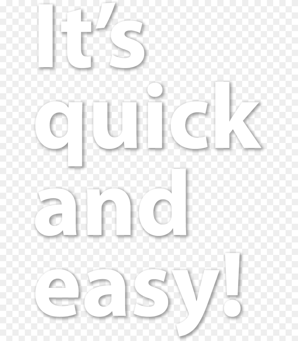 It S Quick And Easy Poster, Text, Alphabet Free Png Download