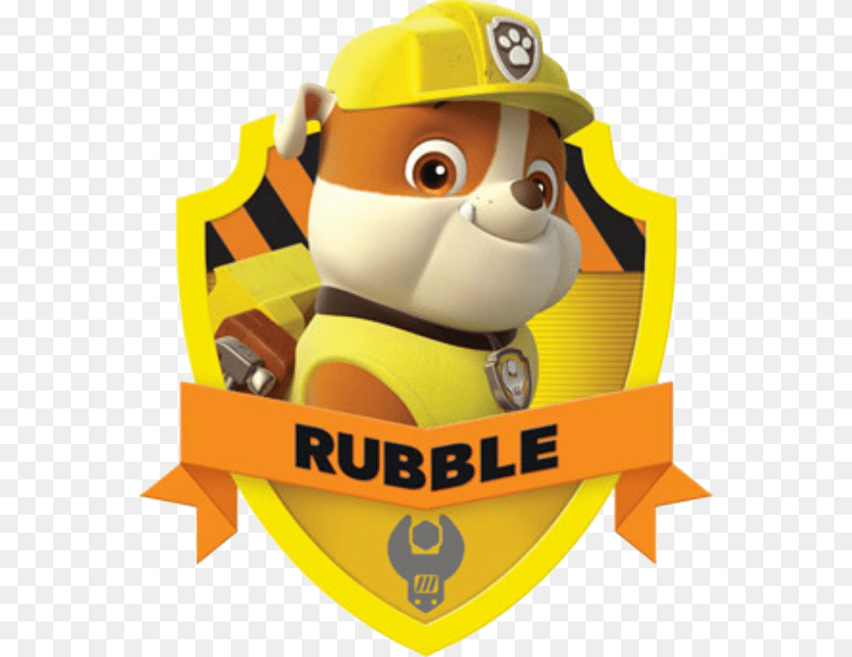 It S Rubble Press 4 To Hear From The Construction Pup Stickers Paw Patrol Rubble, Toy Png Image