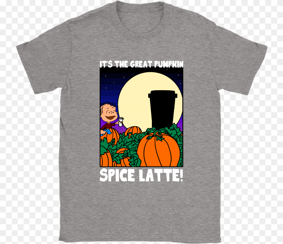 It S The Great Pumpkin Spice Latte Happy Halloween Marvel X Adidas Shirt, Clothing, T-shirt, Vegetable, Produce Free Png