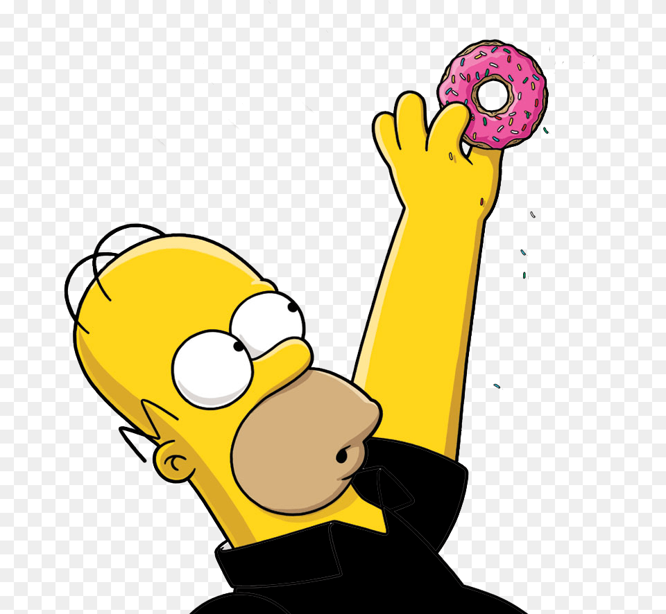 It Shows All The Stains Homer Simpson Grabbing Donut, Baseball, Baseball Glove, Clothing, Glove Free Png Download