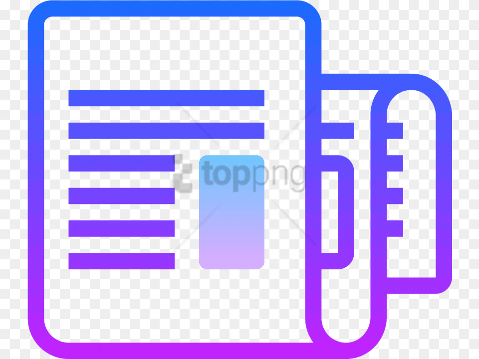 It Square With The Back End Folded Over Twice Icon, Text Free Transparent Png