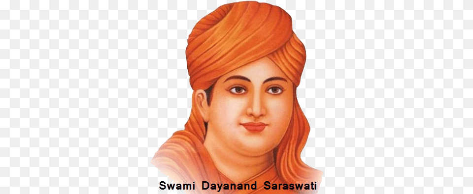 It Was Maharashi Dayanand Saraswati Who Founded Arya Dayanand Saraswati, Adult, Turban, Person, Female Free Transparent Png