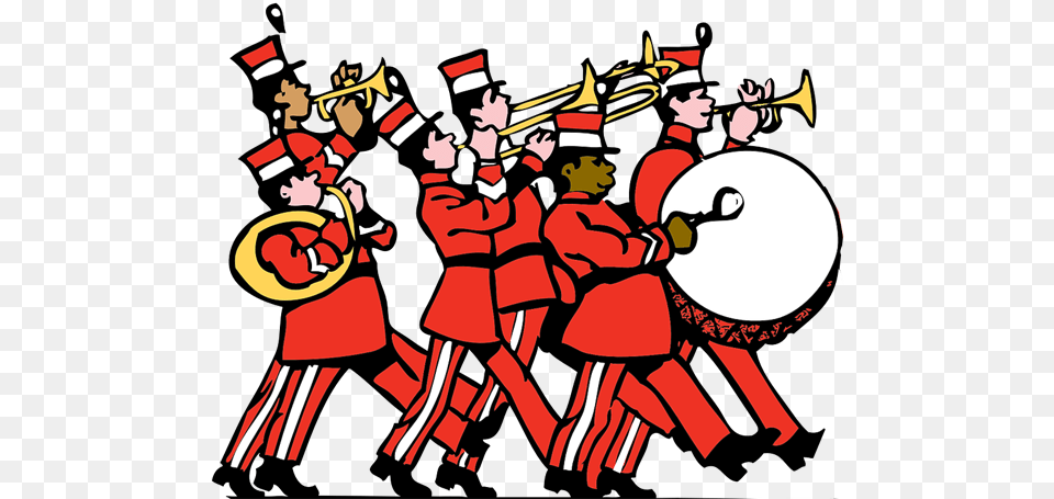 It Will Be A Mini Parade Marching Band Shower Curtain, Person, Performer, People, Musician Free Png Download