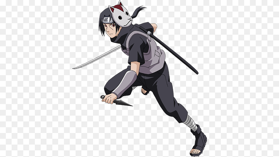 Itachi Anbu, Person, Ninja, Book, Comics Png Image