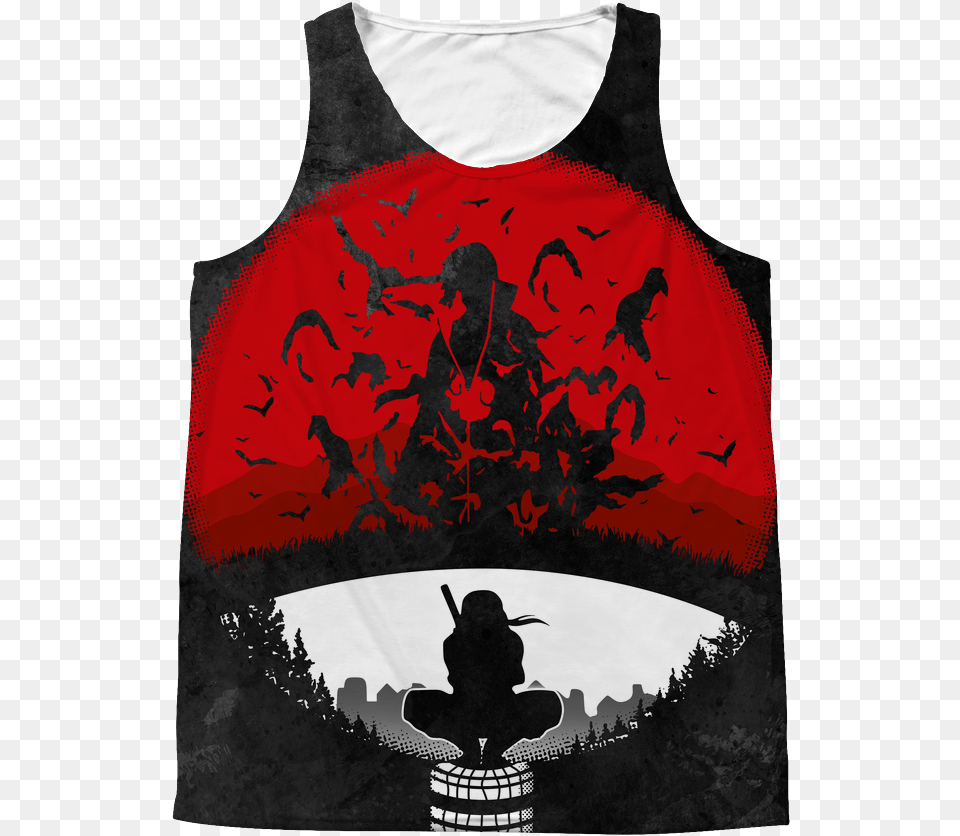 Itachi Red Sun Itachi Uchiha Full Size Naruto Phone Case Itachi, Clothing, Vest, Tank Top, Person Free Png Download