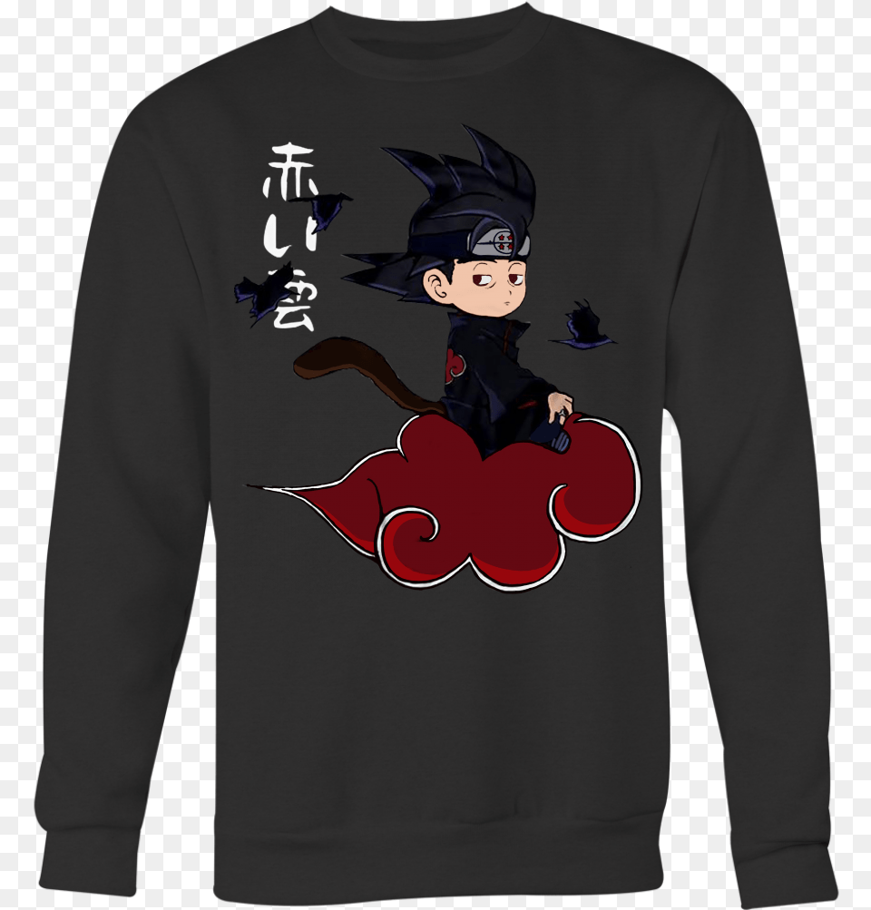 Itachi Uchiha Akatsuki Red Cloud Dragon Ball Naruto Shirt Cartoon, Long Sleeve, Clothing, Sweatshirt, Sweater Png