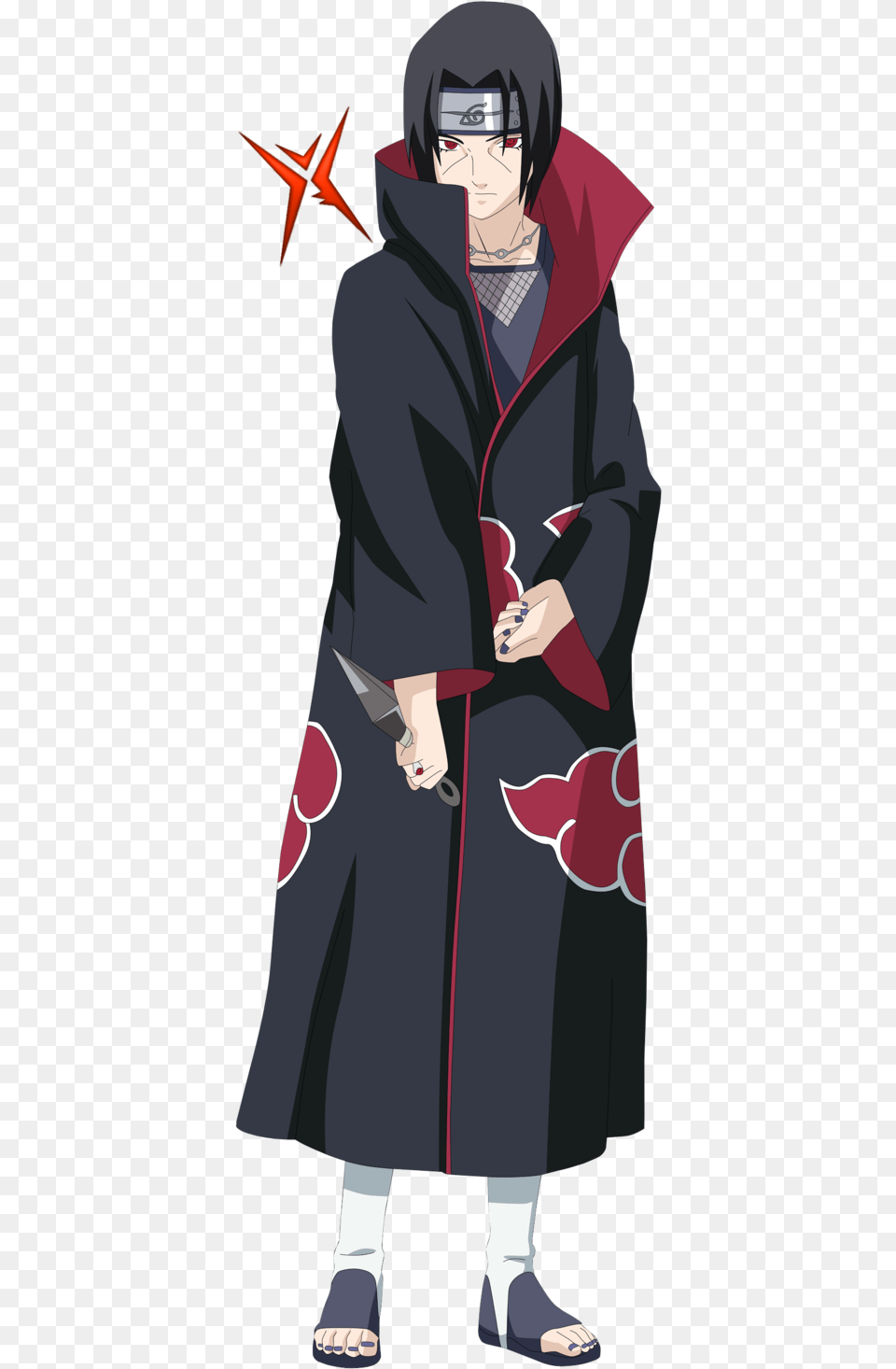 Itachi Uchiha By Rokkx Itachi Uchiha No Background, Fashion, Cape, Clothing, Person Png Image