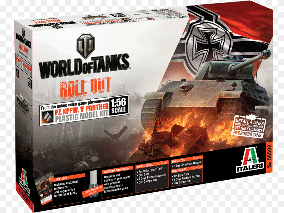 Italeri Model Kits World Of Tanks Roll Out German Italeri World Of Tanks Armored, Military, Tank, Transportation Free Png