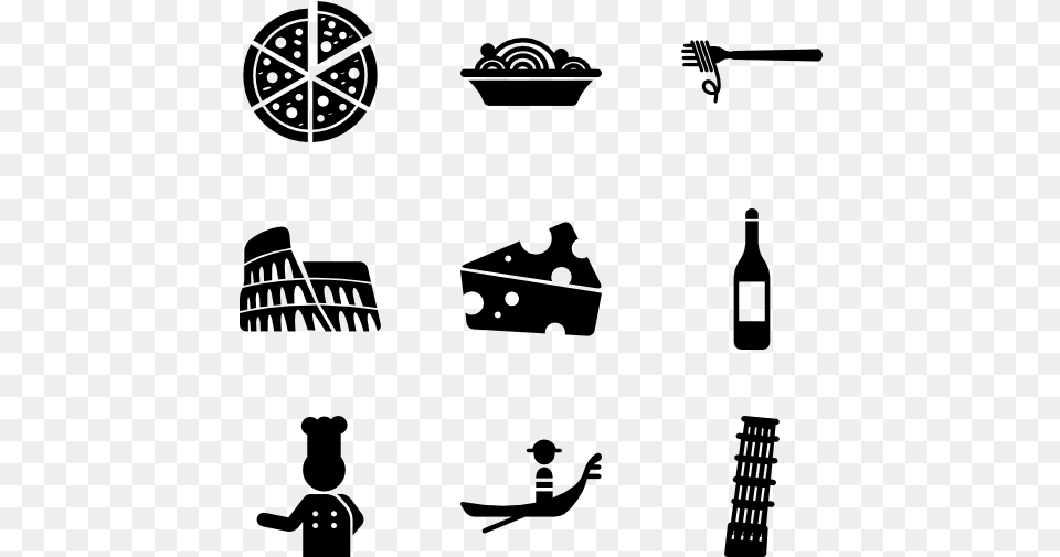 Italia 16 Icons Europe Icons, Gray Free Transparent Png