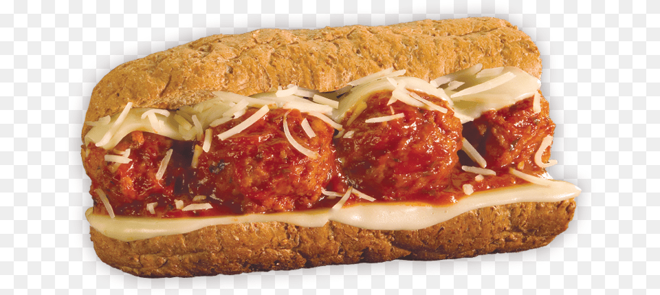 Italian Beefpork Blended Meatballs Smothered In A Blimpie Meatball Sub, Food, Meat, Pizza Png Image