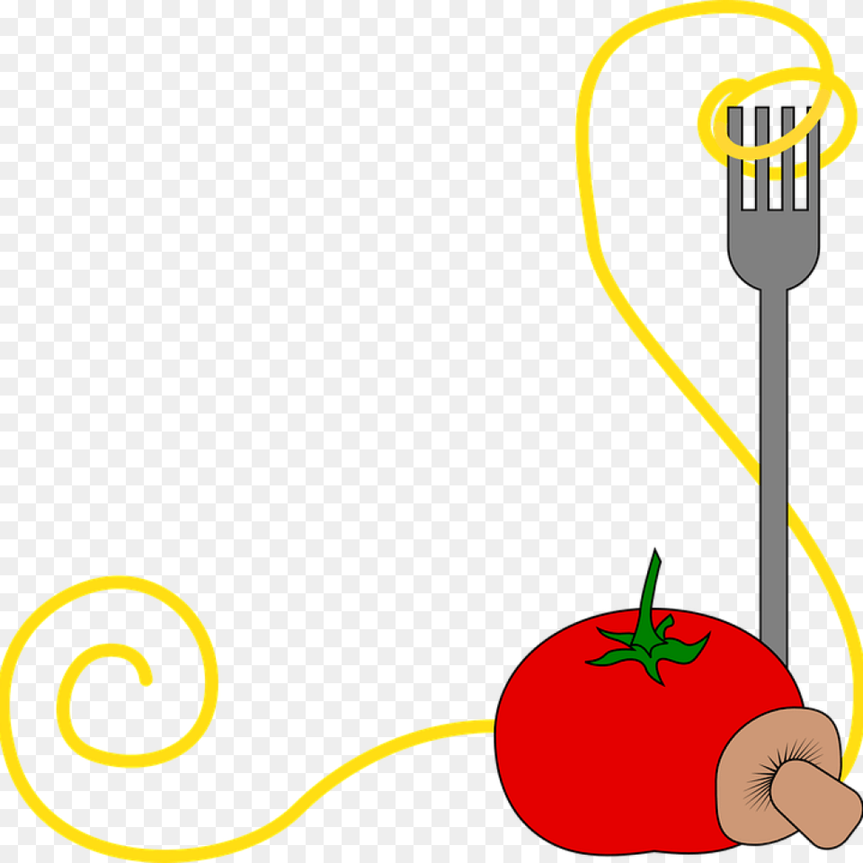 Italian Border Clip Art Clipart, Cutlery, Electrical Device, Fork, Microphone Free Transparent Png