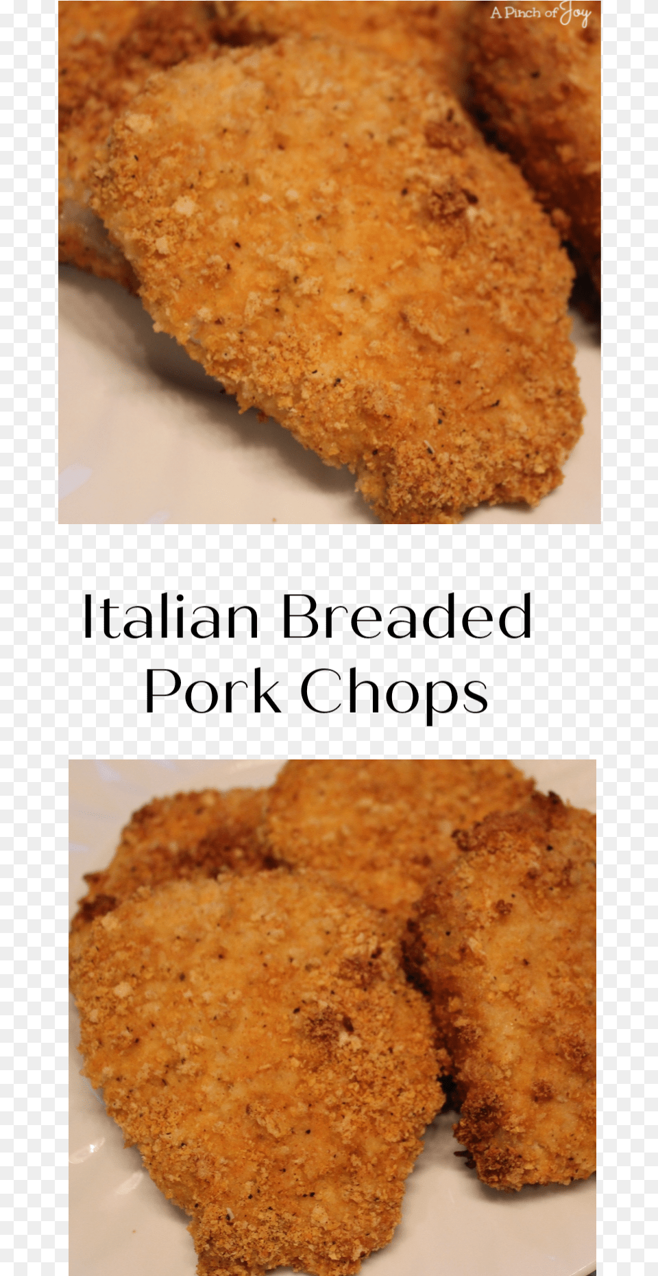 Italian Breaded Pork Chops A Pinch Of Joy Cutlet, Bread, Food, Fried Chicken, Nuggets Free Transparent Png