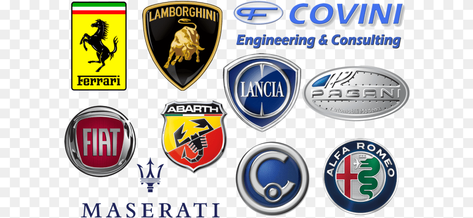 Italian Car Manufacturers Car Brands To Print, Badge, Logo, Symbol, Emblem Free Transparent Png