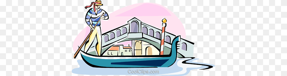 Italian Clipart Cartoon, Boat, Gondola, Transportation, Vehicle Free Png