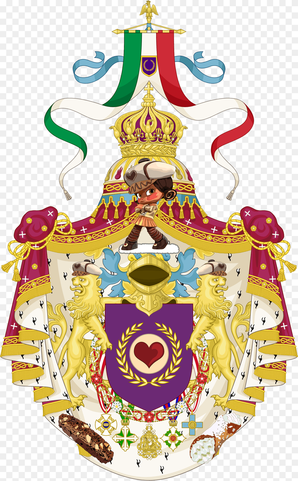 Italian Clipart Flag Iran Italian Empire Coat Of Arms, Baby, Person Free Png