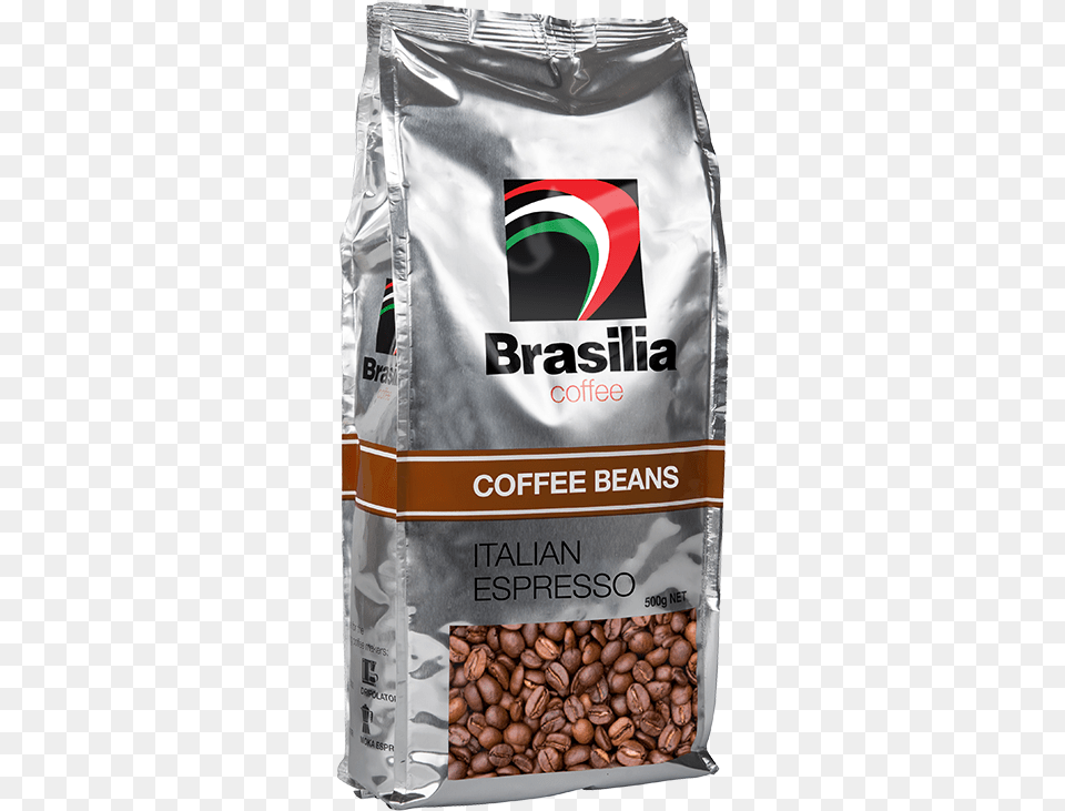 Italian Espresso Coffee Beans 500g Brasilia Coffee, Cup, Food, Produce, Bean Free Png