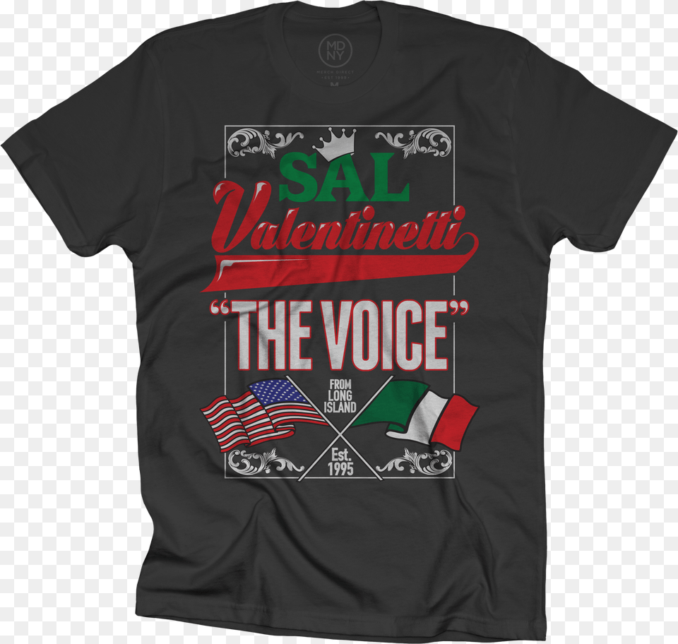 Italian Flag On Black T Shirt 25 Gym Class Heroes Shirt, Clothing, T-shirt Free Png