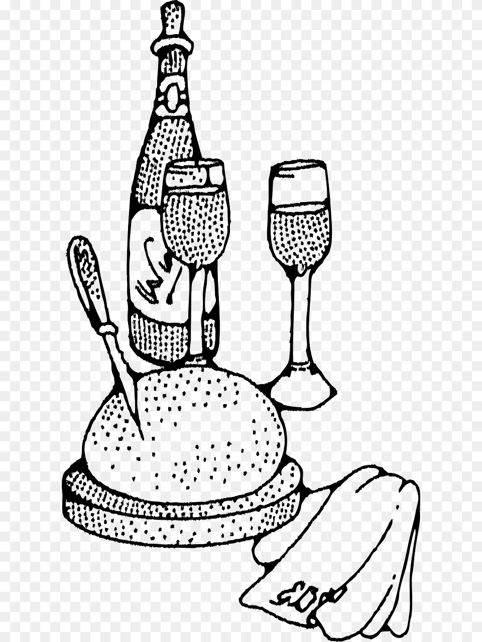 Italian Food Clip Art Black And White, Gray Free Png
