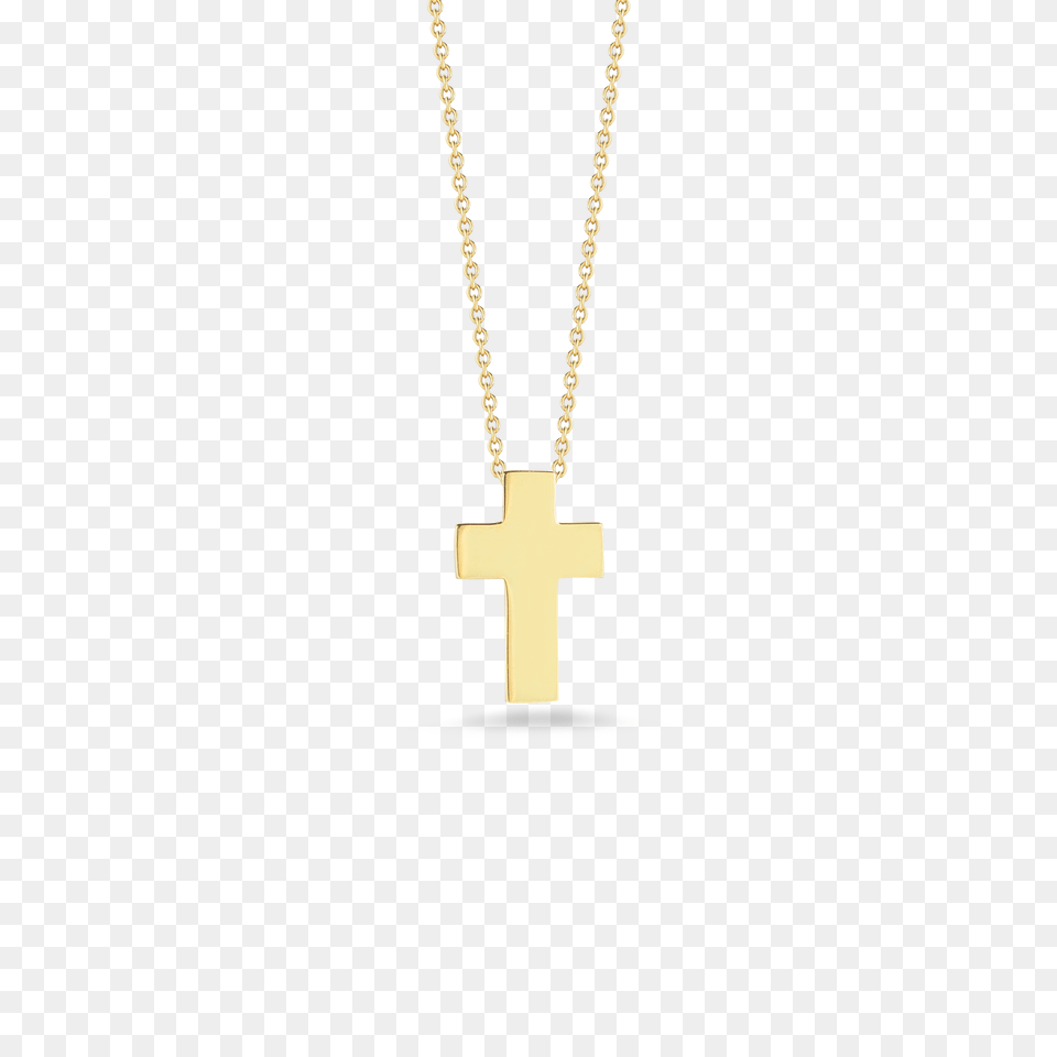 Italian Gold Cross Pendant For Gift, Zipper Free Transparent Png