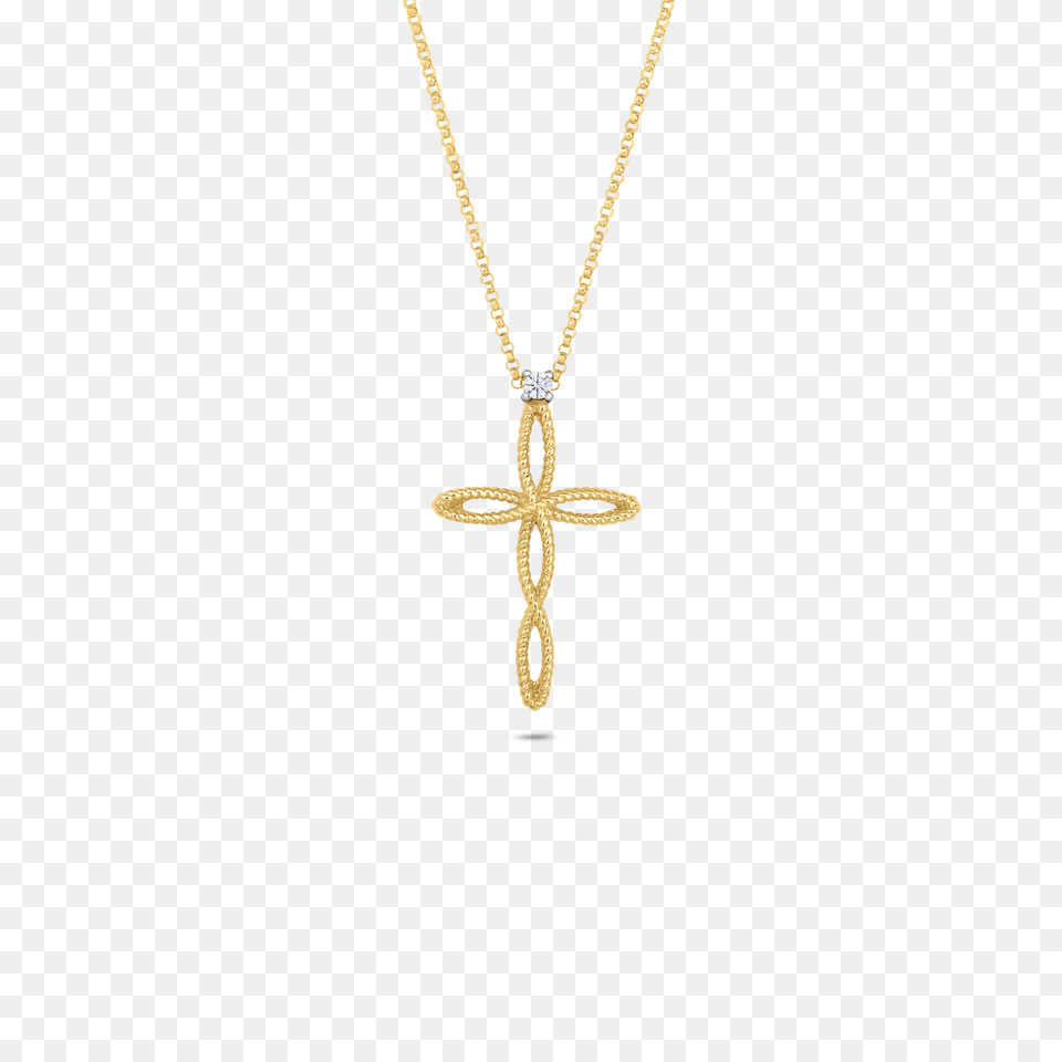Italian Gold Cross Pendant With Diamonds, Accessories, Jewelry, Necklace, Symbol Free Png