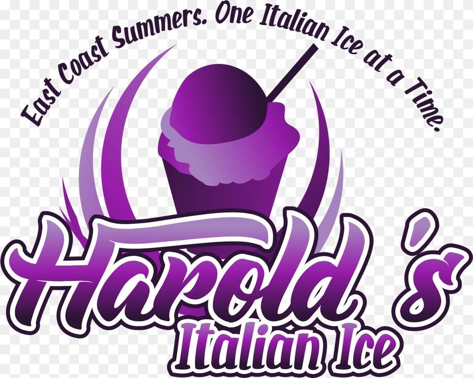 Italian Ice Harold, Purple, Cream, Dessert, Food Png