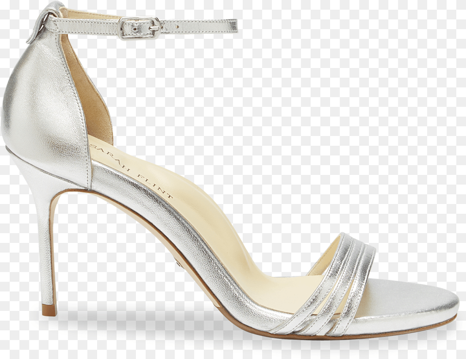 Italian Made Round Toe Perfect Sandal In Silver Basic Pump, Clothing, Footwear, High Heel, Shoe Free Png Download