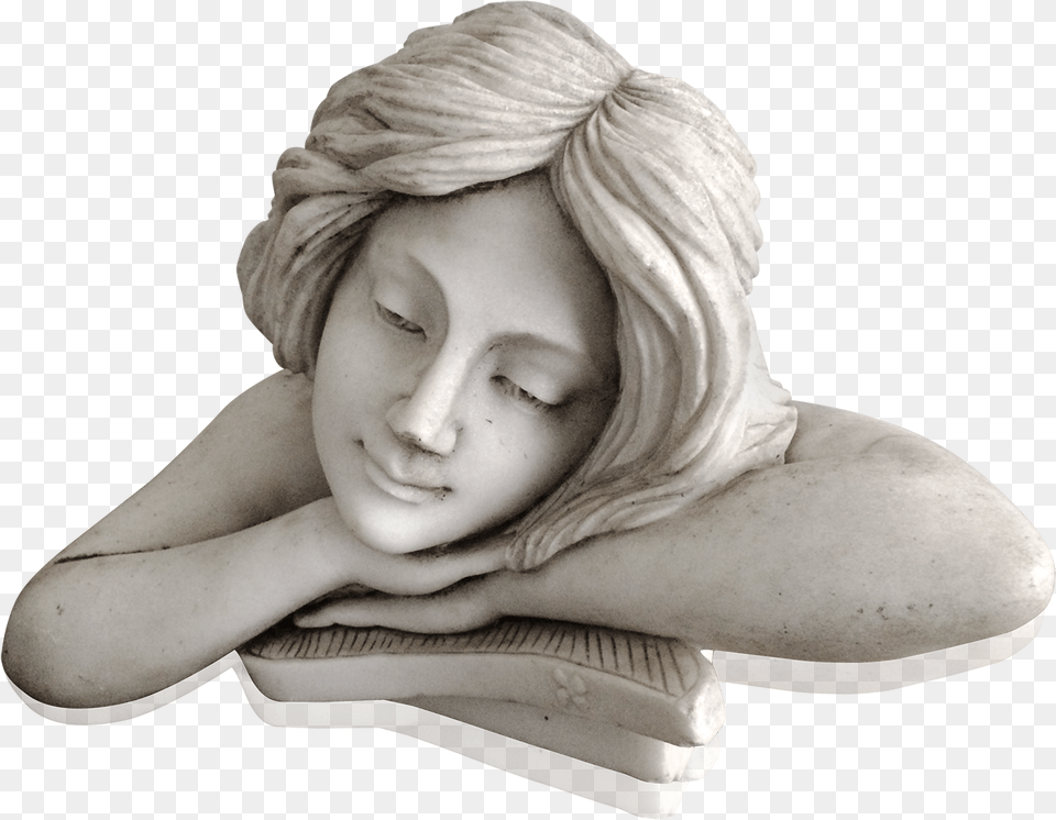 Italian School Art Nouveau Marble Sculpture Of Beautiful Sculpture, Face, Head, Person, Photography Free Png