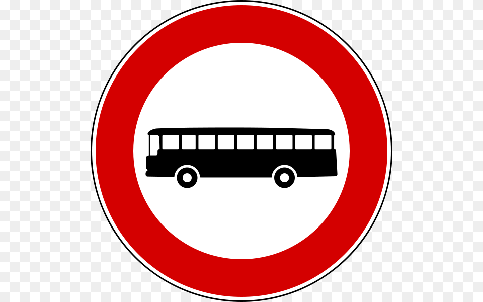 Italian Traffic Signs Divieto Transito Autobus, Sign, Symbol, Road Sign, Machine Free Transparent Png