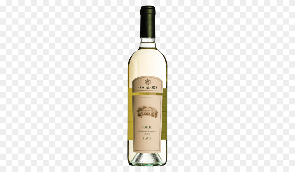 Italian White Wine Costadoro Faleria Bianco Wine, Alcohol, Beverage, Bottle, Liquor Png