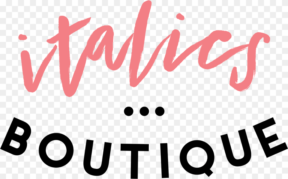 Italics Boutique, Text Png