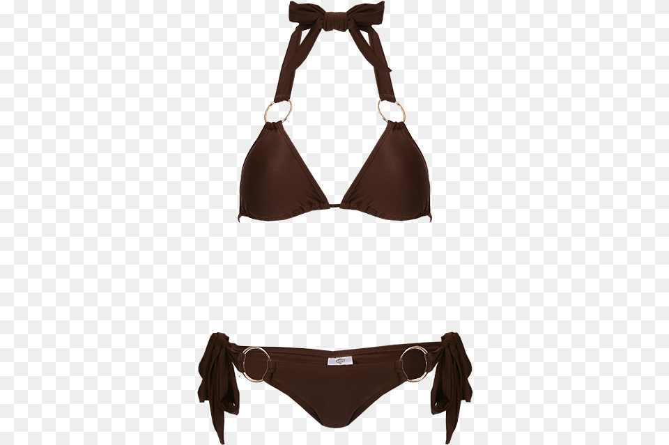 Italy Chocolate Coloured Two Piece Bikini Swimsuit Top, Clothing, Swimwear, Accessories, Bag Free Png Download