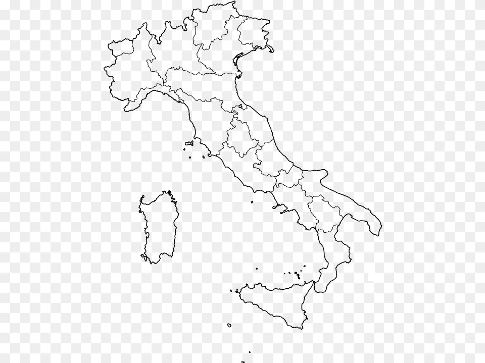Italy Country Map Of Italy Transparent Png