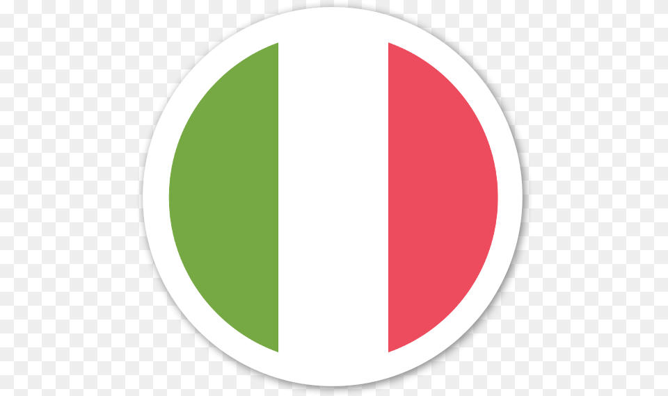 Italy Flag Sticker Italian Flag Circle, Disk, Logo, Symbol Free Png Download