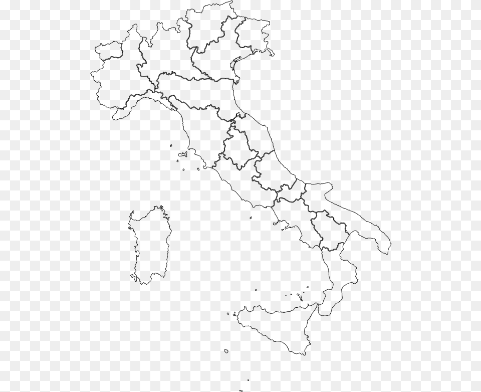 Italy Map Outline Regions, Chart, Plot, Atlas, Diagram Png
