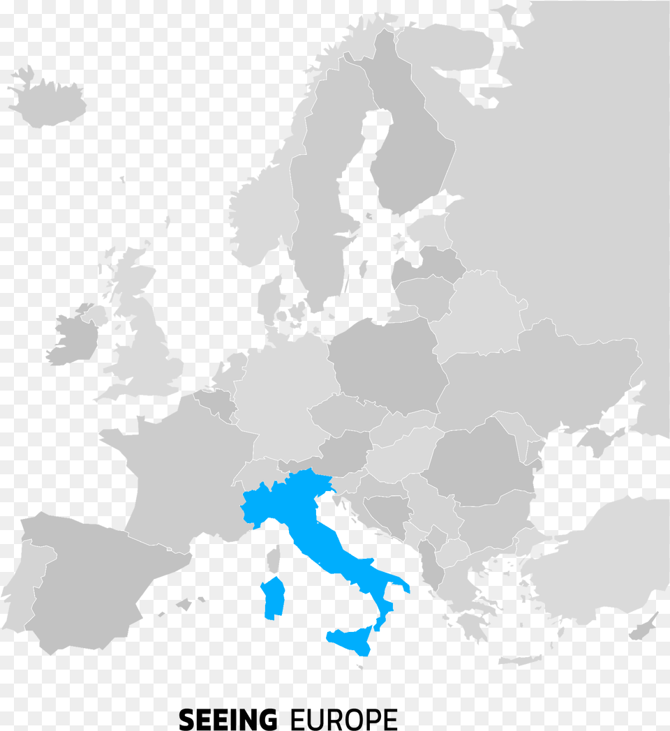 Italy On The Map Of Europe Portugal Spain Italy Map, Chart, Plot, Adult, Male Png Image