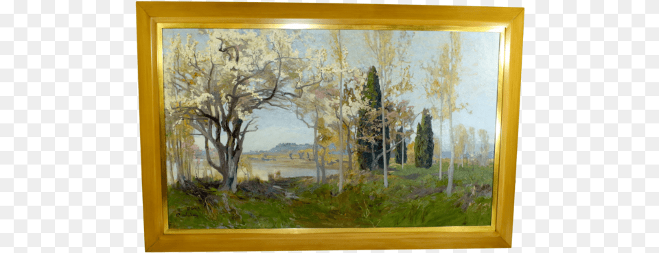 Italy Paintings Pastoral Landscape Picture Frame, Art, Painting, Plant, Tree Png Image