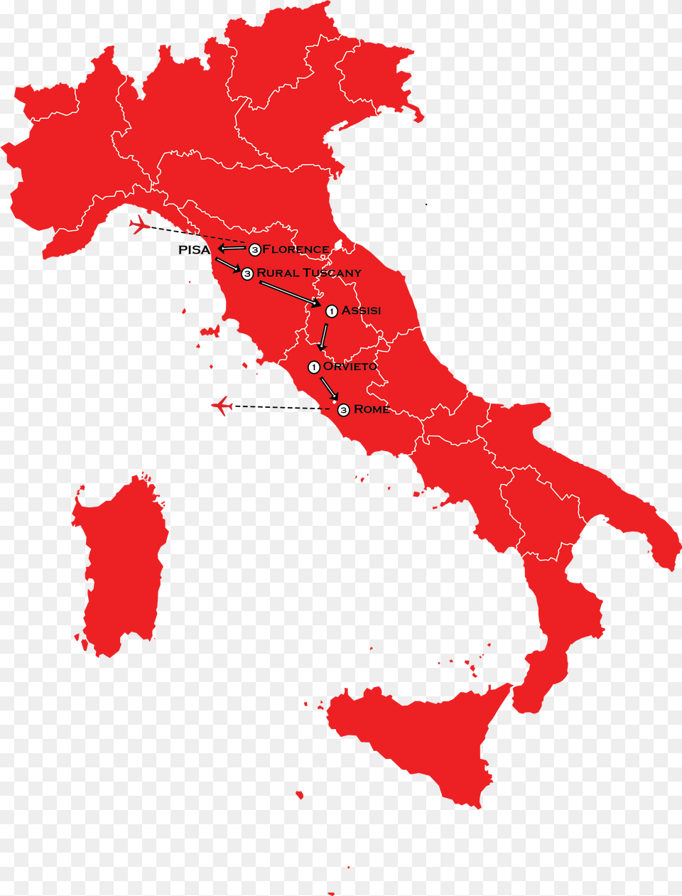 Italy Regions Sacred Heart Eat And Drink Like A European Italy Map Gray, Nature, Mountain, Outdoors, Chart Free Png Download