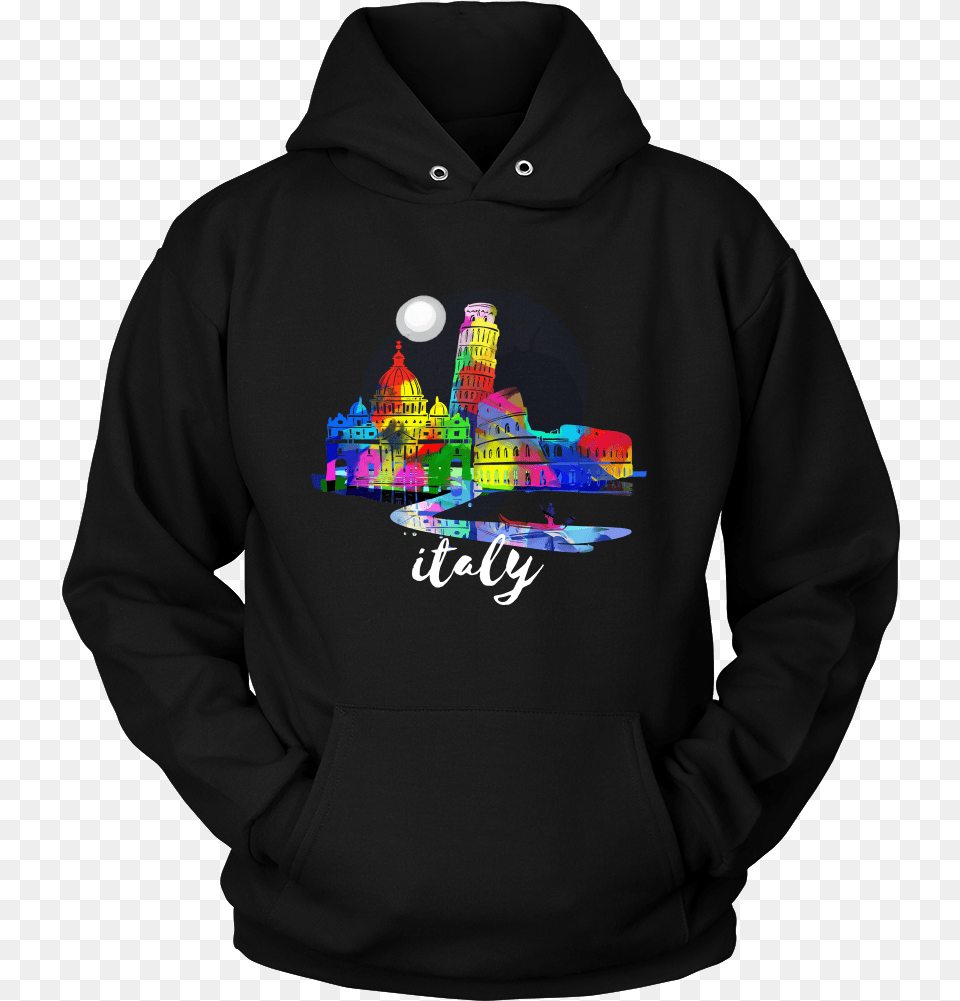 Italy Skyline Watercolor Sunset Love Everything Italian Queen Are Born In July Jacket, Clothing, Hoodie, Knitwear, Sweater Free Png