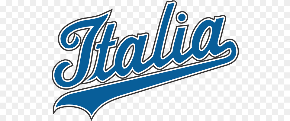 Italy Team In Blue Script Italian Baseball Team Logo, Dynamite, Weapon, Text Free Transparent Png
