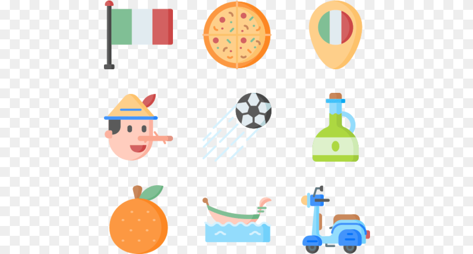 Italy Vector Icon, Head, Face, Person, Cream Png Image