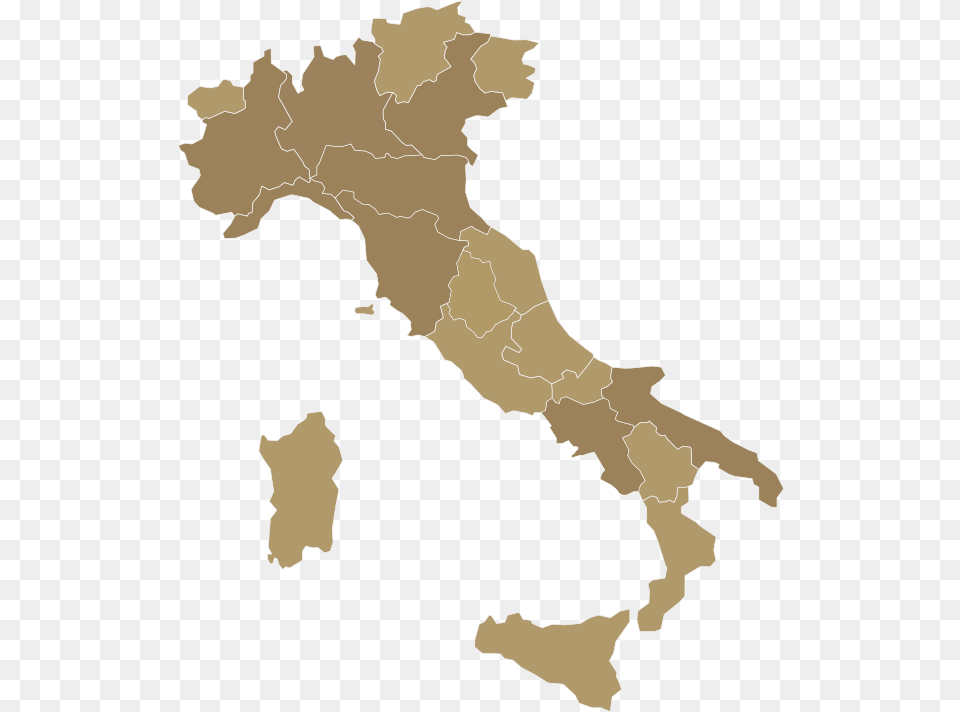 Italy Vector Map Royalty, Chart, Plot, Atlas, Diagram Free Png Download