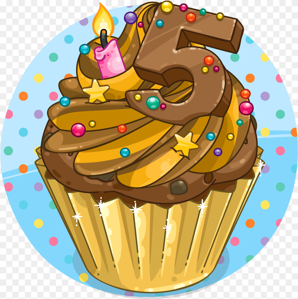 Item Detail Super Birthday Cupcake Itembrowser Cupcake, Cake, Cream, Dessert, Food Png