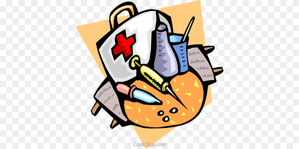 Items In A Doctors Bag Royalty Vector Clip Art Illustration, Device, Grass, Lawn, Lawn Mower Free Png Download