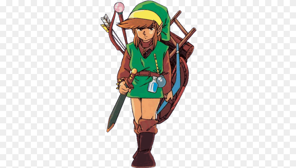 Items Legend Of Zelda Original Link, Book, Comics, Publication, Person Png