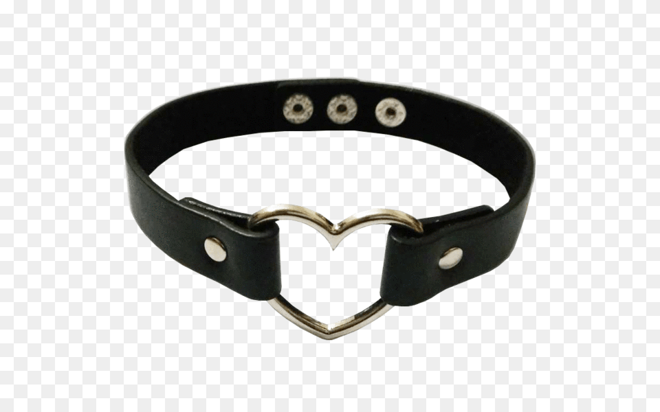 Itgirl Shop Heart Shaped Ring Leather Choker, Accessories, Belt, Buckle Free Png Download